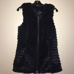 Armani Exchange Faux Fur Vest